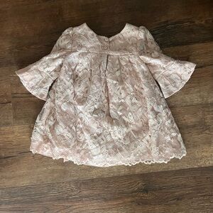 Laura Ashley Blush Lace Toddler dress